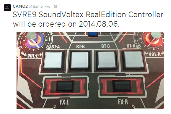 DJ DAO announces release date for SOUND VOLTEX controllers